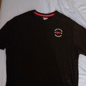 Reebok Black Tee with Red Accents